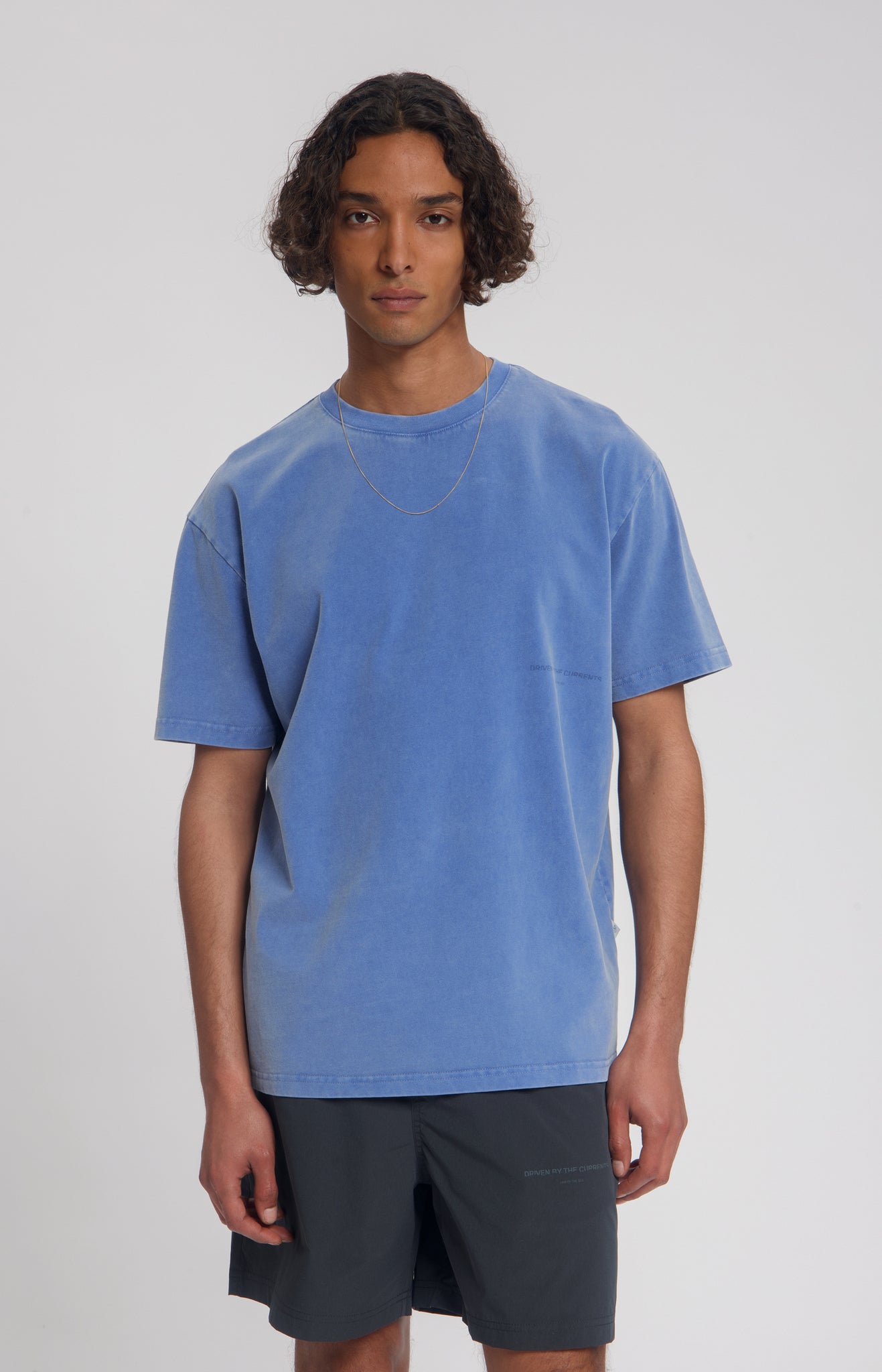 Law Of The Sea Aqualis Garment Dyed T-Shirt - Dutch Blue