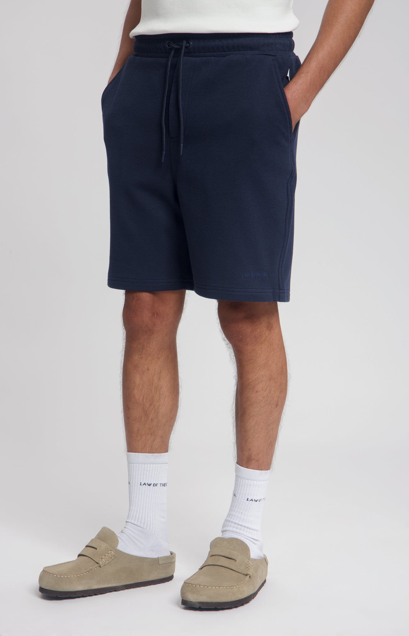 Law Of The Sea Samudra Structured Shorts - Sky Captain