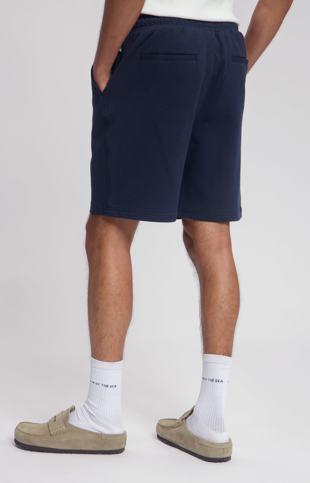 Law Of The Sea Samudra Structured Shorts - Sky Captain