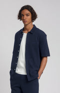 Law Of The Sea Bermuda Structured Shirt - Sky Captain