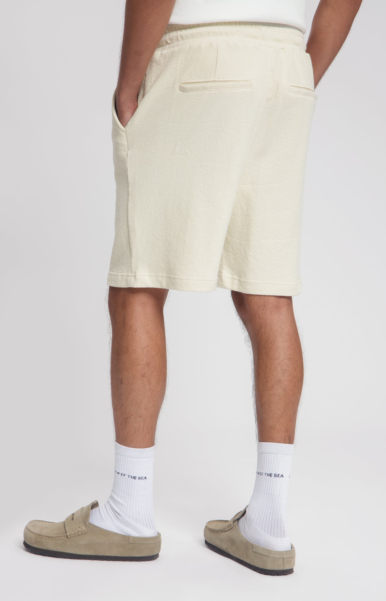 Law Of The Sea Proteus Terry Shorts - Almond Milk