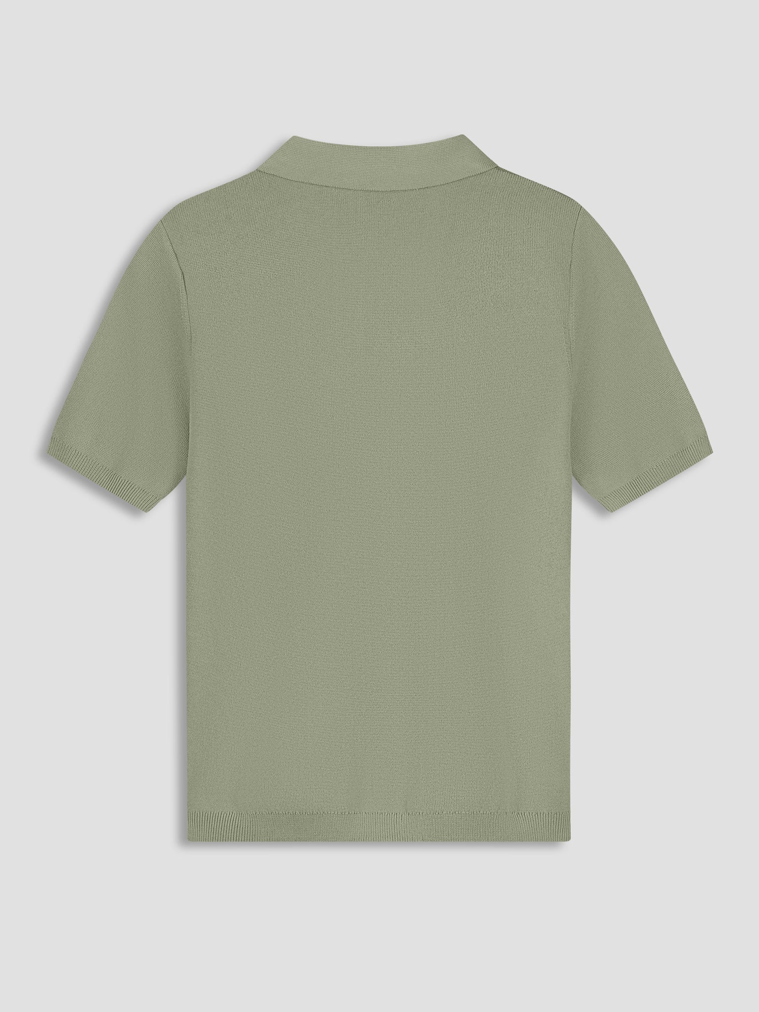Law Of The Sea Tide Knitted Polo - Tea Leaf