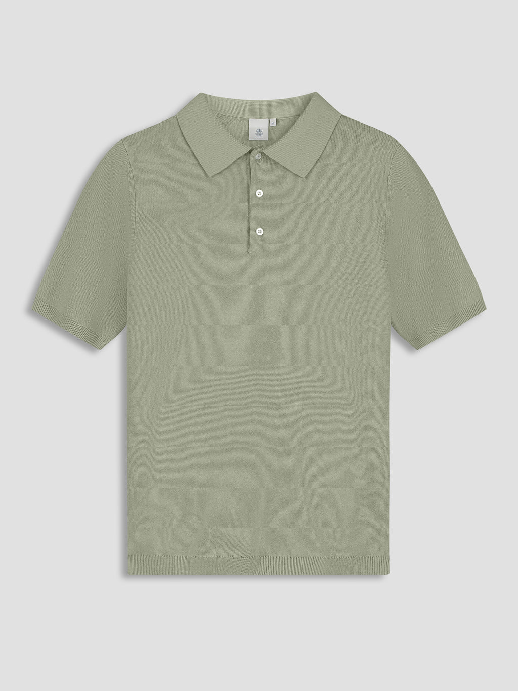 Law Of The Sea Tide Knitted Polo - Tea Leaf