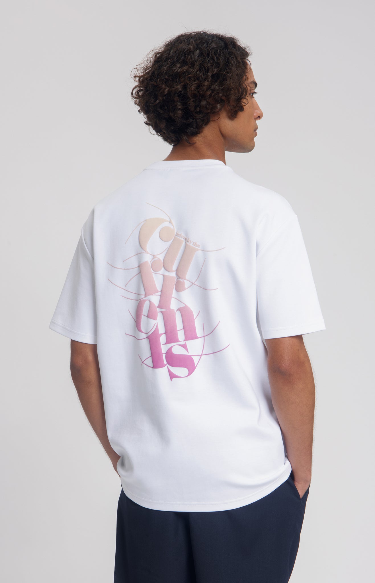 Law Of The Sea Currents Artwork Tee - Bright White