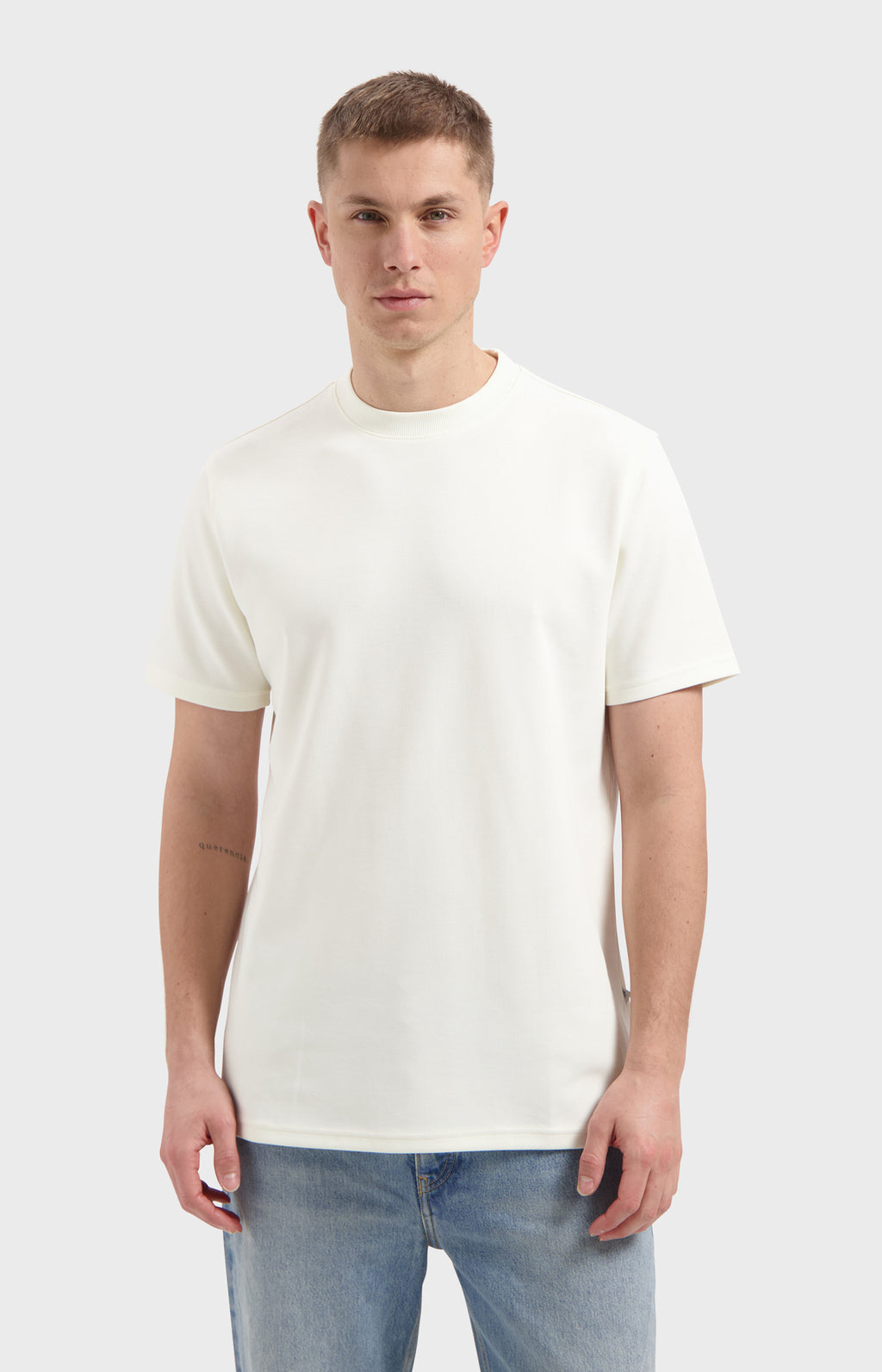 LAW OF THE SEA Outcrop Basic Tee - Coconut Milk
