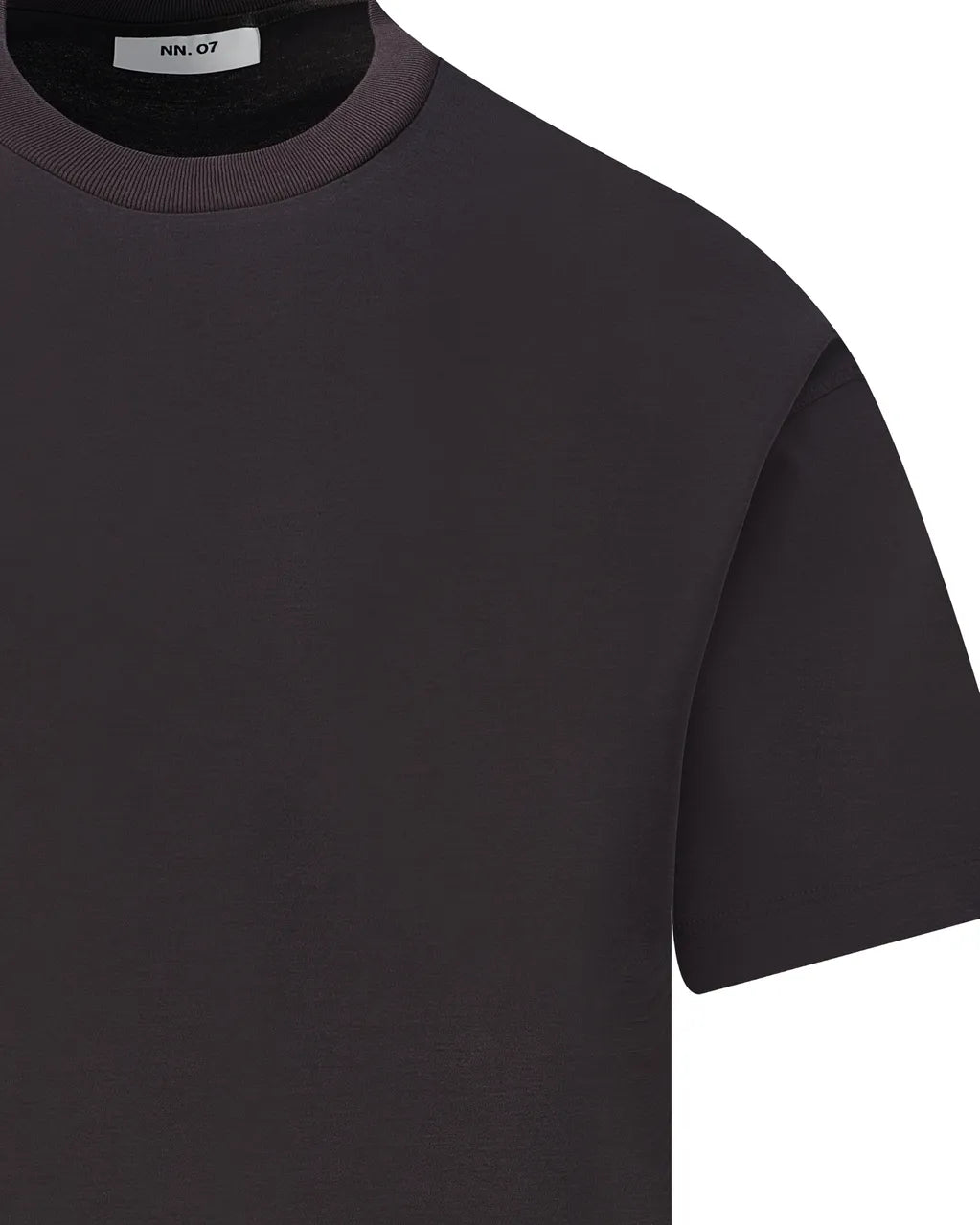 NN07 Lionel Mercerised Cotton Tee - Deep Truffle