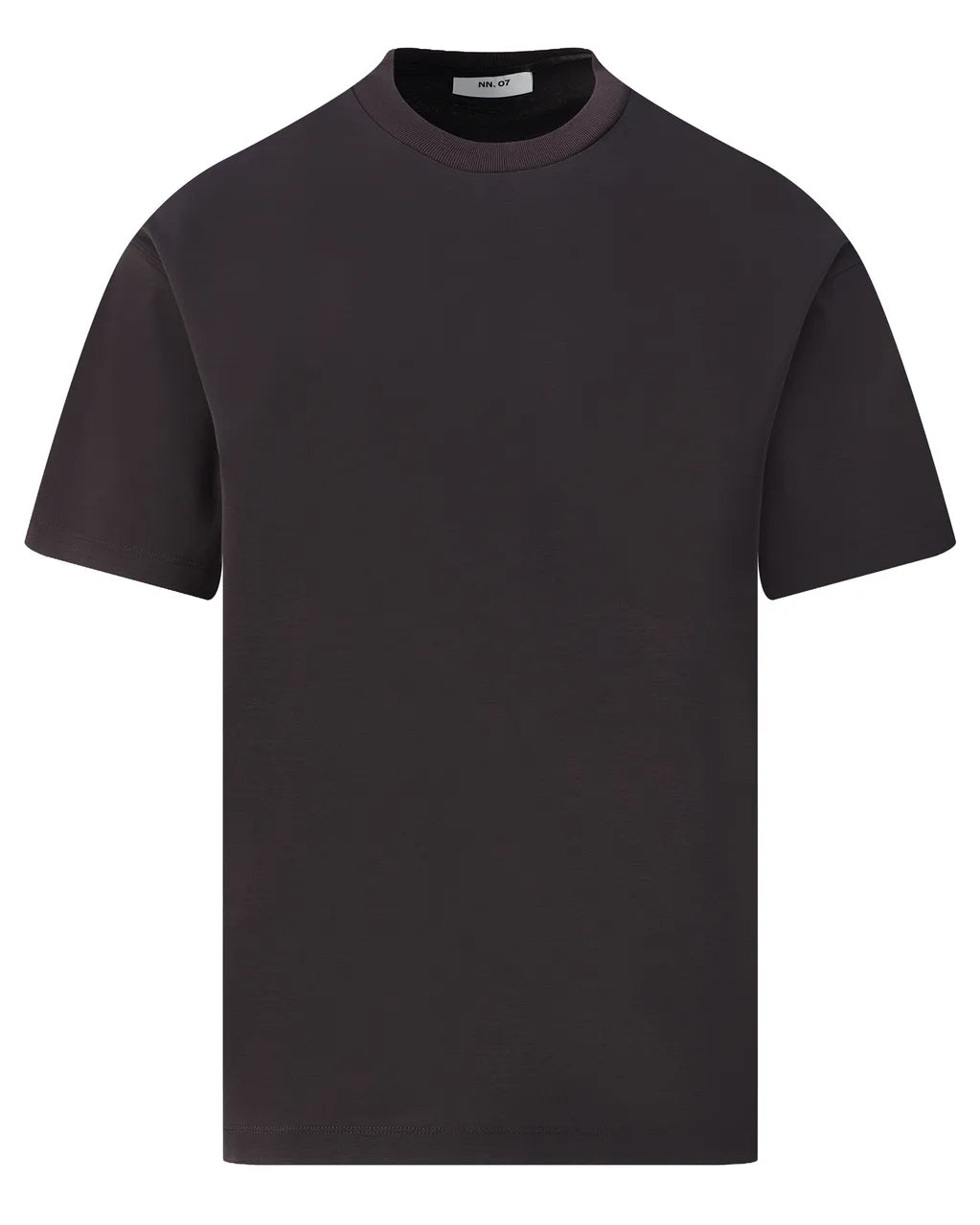 NN07 Lionel Mercerised Cotton Tee - Deep Truffle