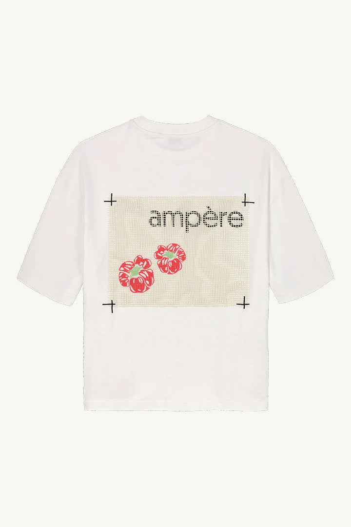 AMPÈRE August Interlock Tee - White