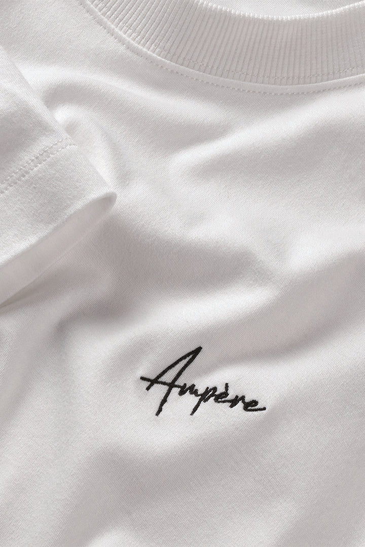 AMPÈRE August Interlock Tee - White