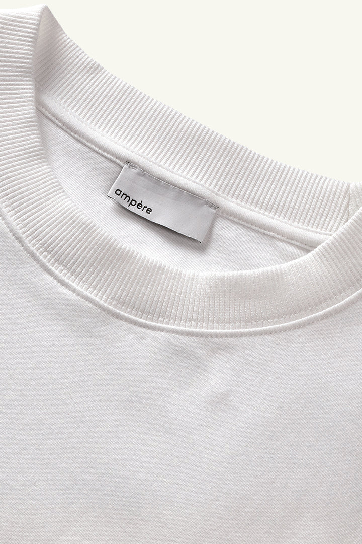 AMPÈRE August Interlock Tee - White