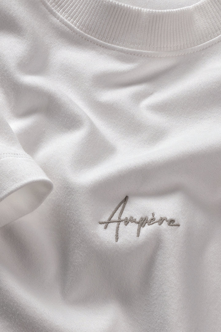 AMPÈRE August Interlock Tee - White