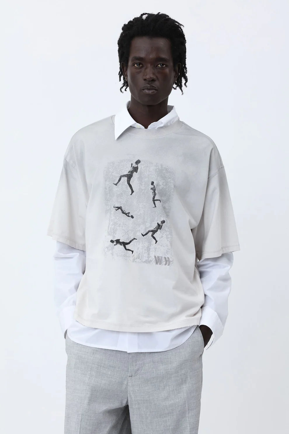 WON HUNDRED Houston Run T-Shirt - Nimbus Cloud