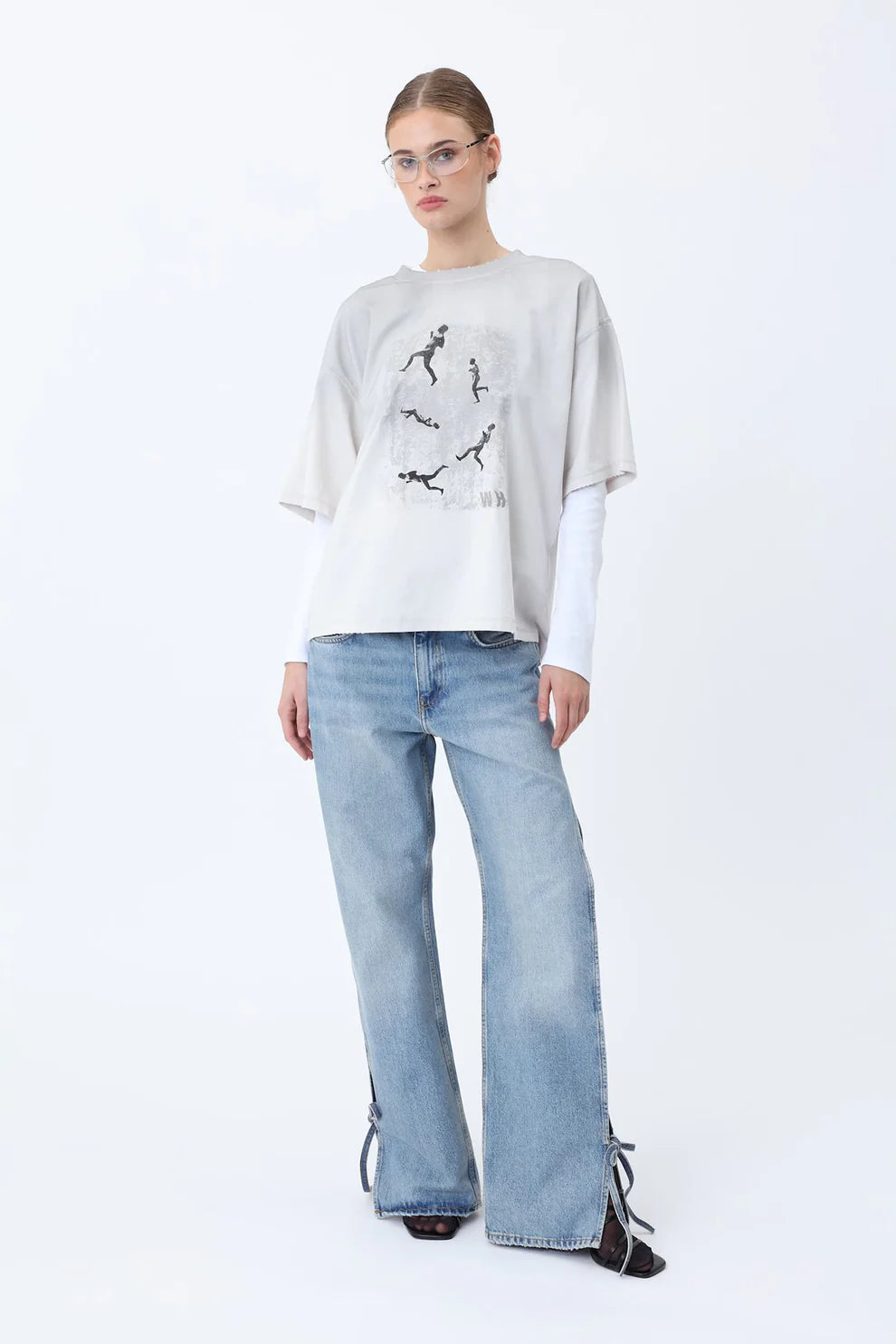WON HUNDRED Houston Run T-Shirt - Nimbus Cloud