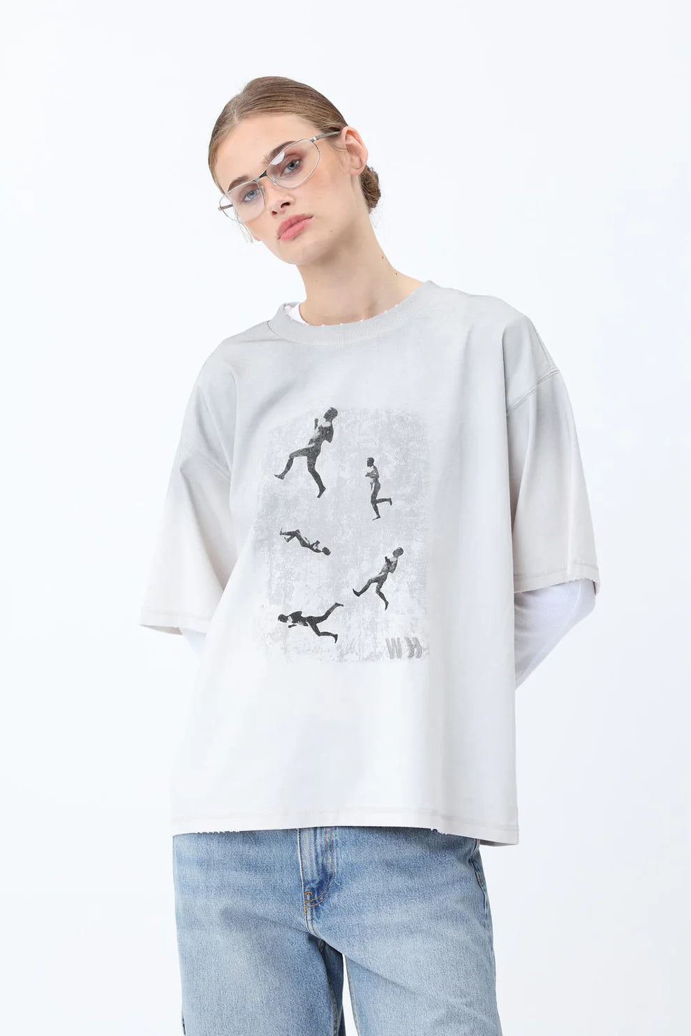 WON HUNDRED Houston Run T-Shirt - Nimbus Cloud