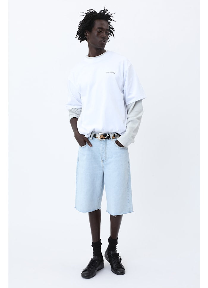 WON HUNDRED Italic Logo T-Shirt - White