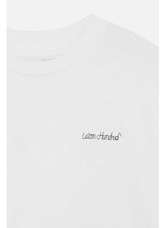 WON HUNDRED Italic Logo T-Shirt - White