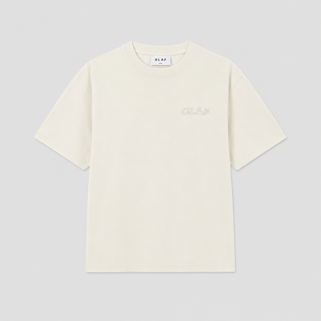 OLAF Heavyweight Studio Tee – Optical White