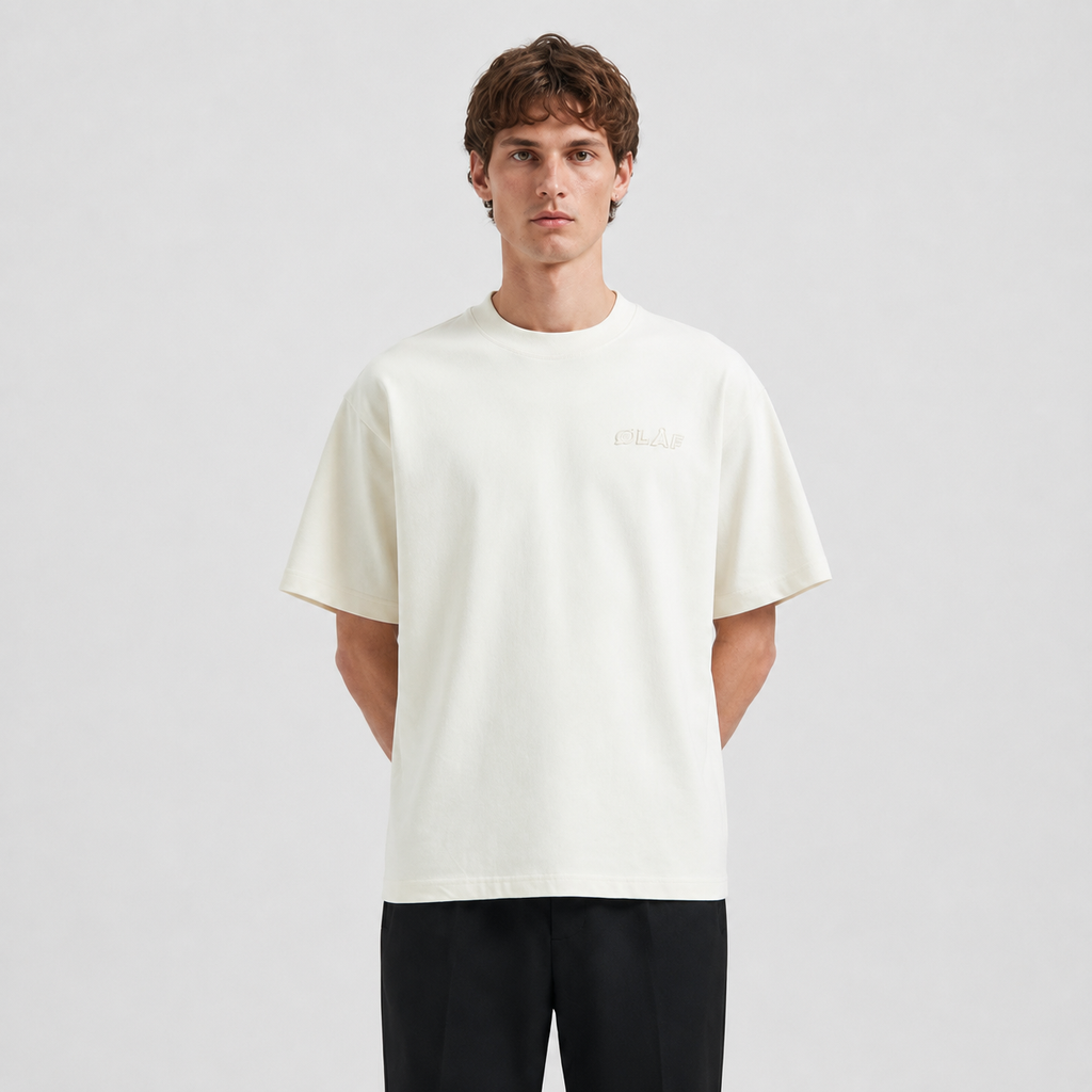 OLAF Heavyweight Studio Tee – Optical White