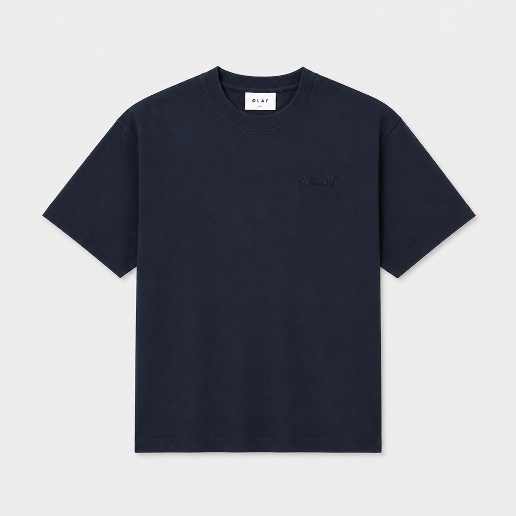 OLAF Heavyweight Studio Tee – Navy