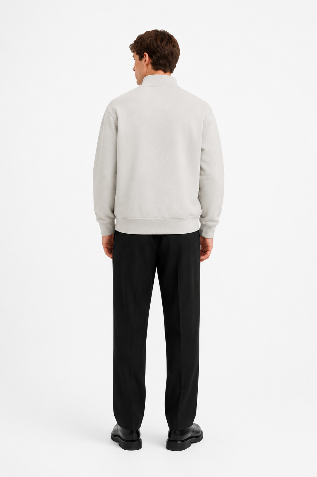 OLAF Signature Zip Mock – Cement