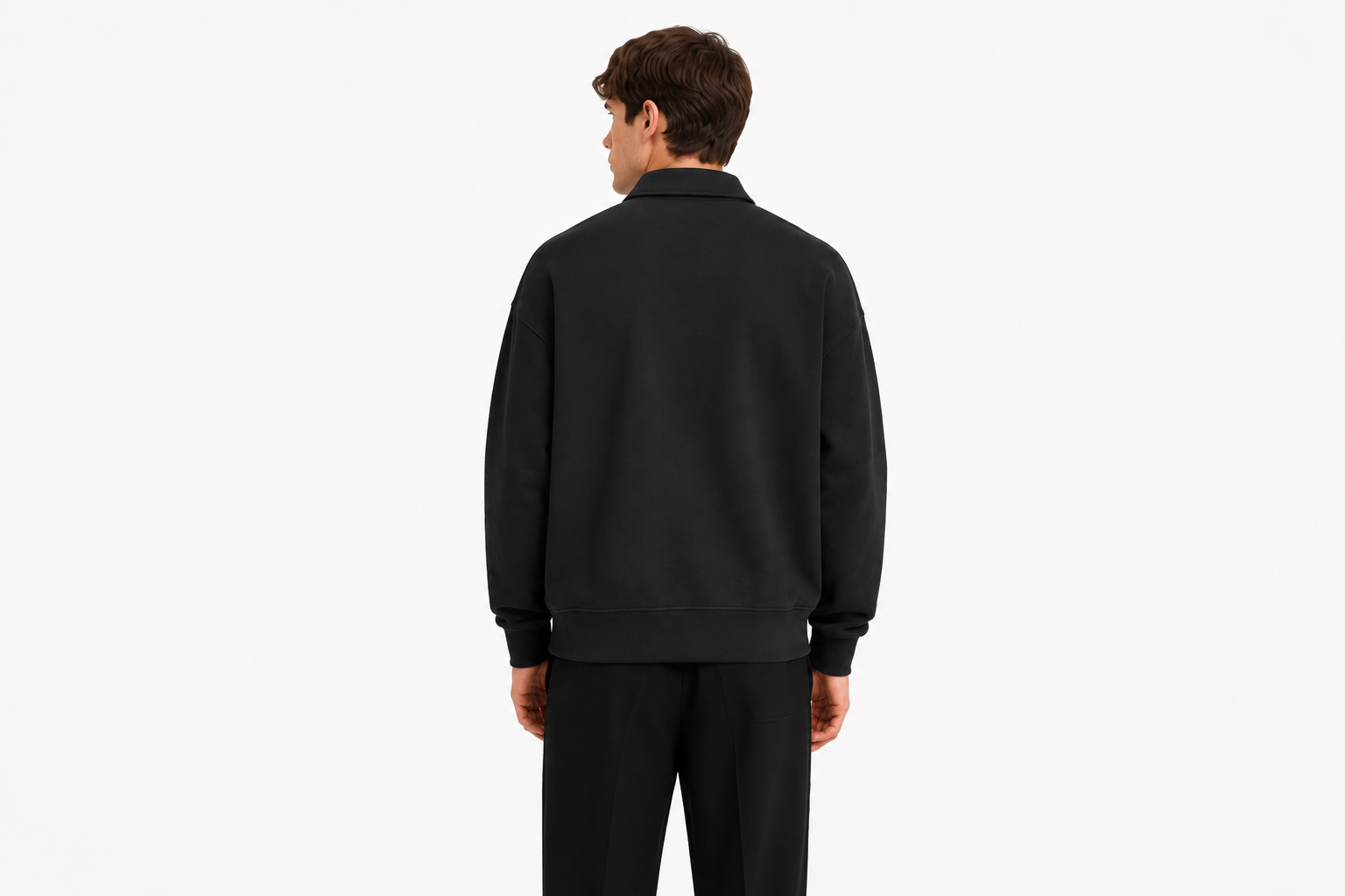 OLAF Signature Oversized Polo – Black