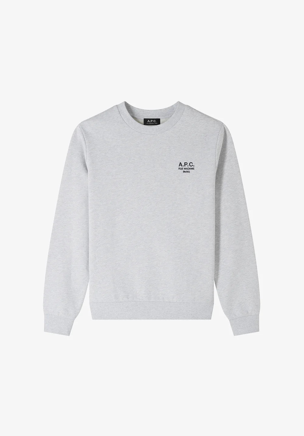 A.P.C. Standard Rue Madame Sweatshirt – Heather Grey
