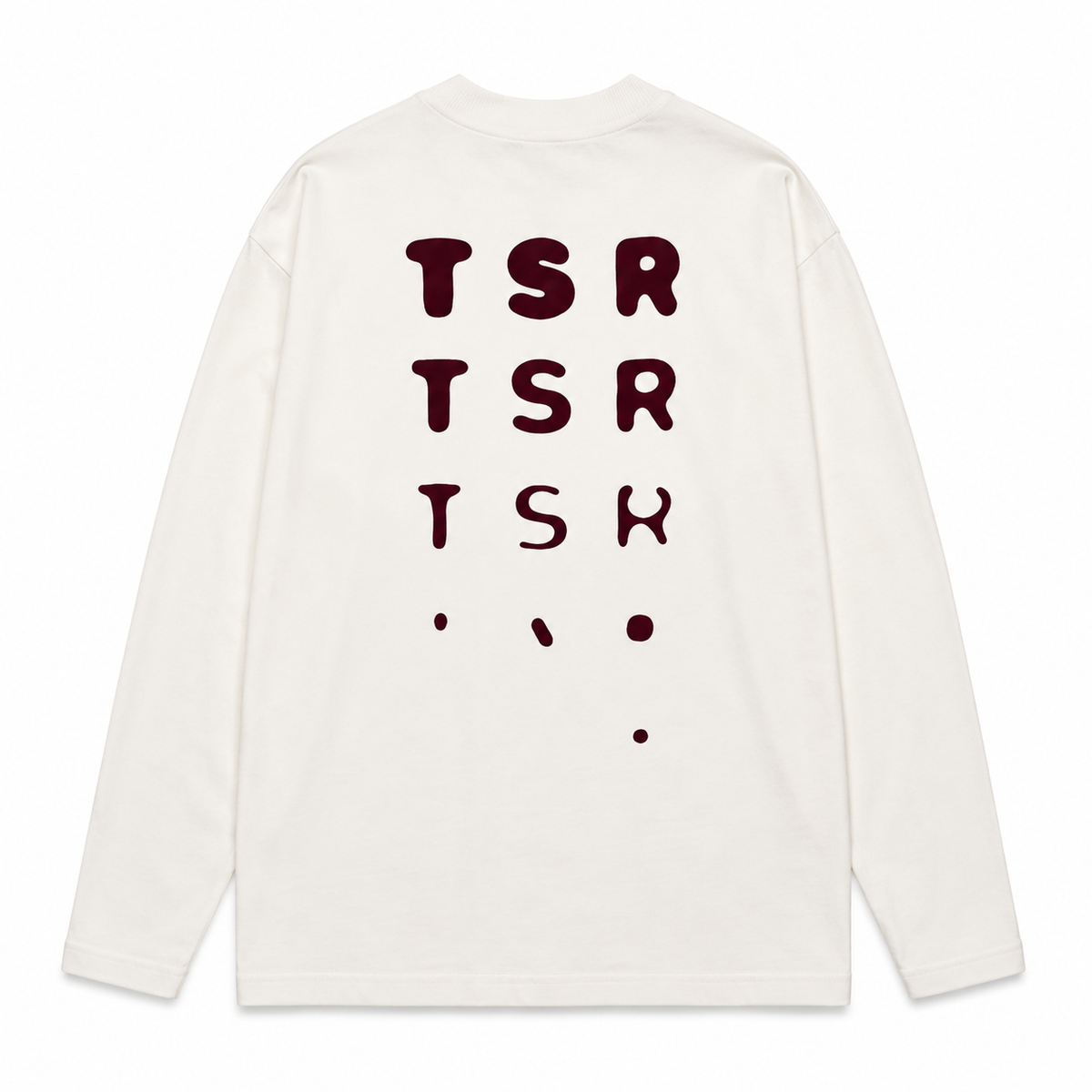 The Savage Report TSR Optic Longsleeve - Off White / Red Mahogany