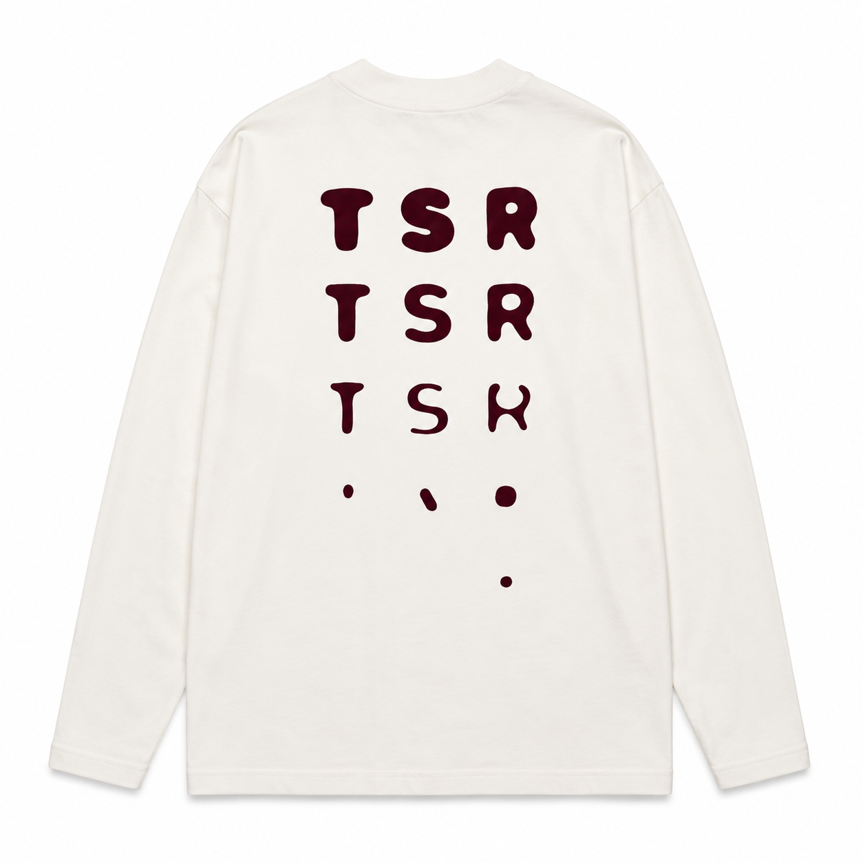 The Savage Report TSR Optic Longsleeve - Off White / Red Mahogany