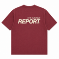 The Savage Report Report Tee – Red Mahogany