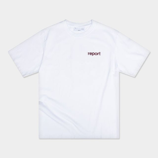 The Savage Report Little Man Sprayed Tee – White