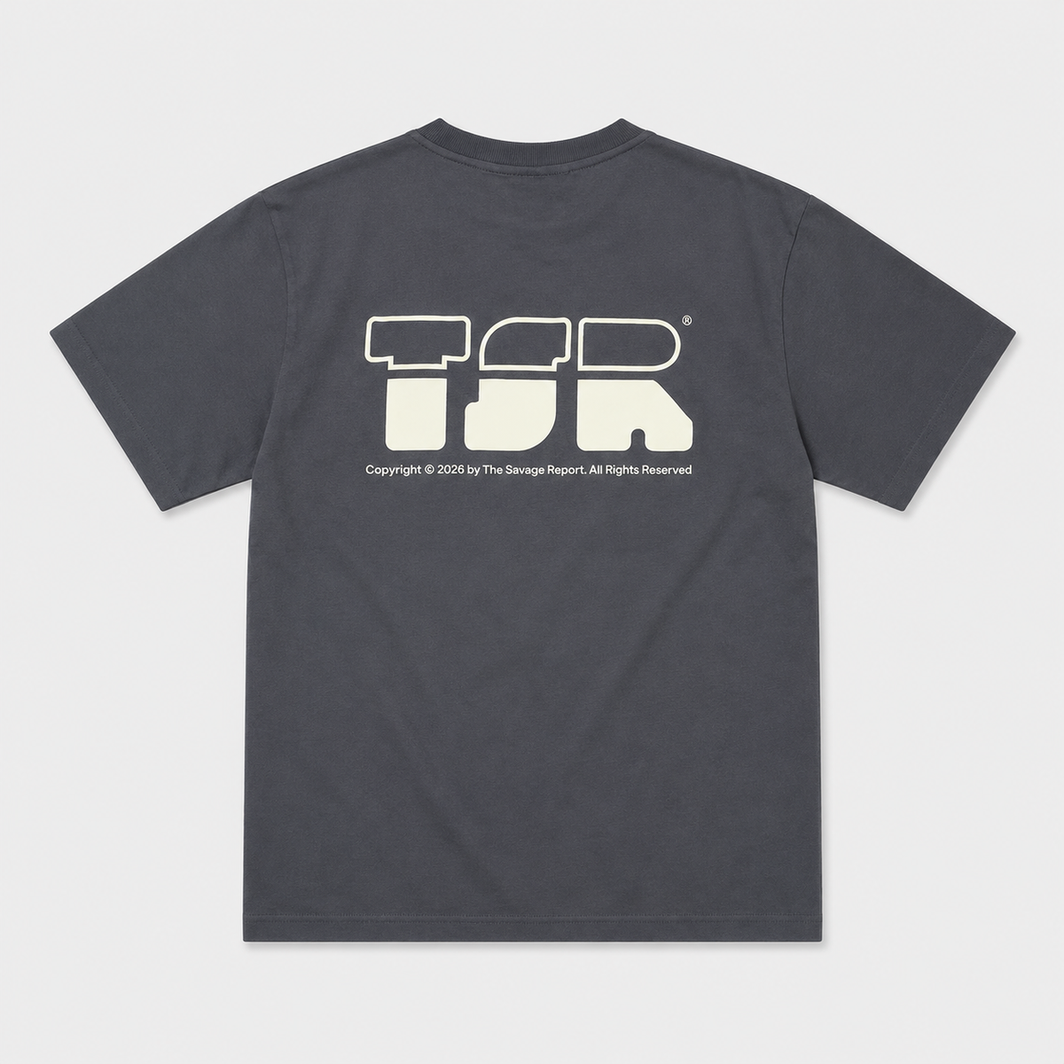 The Savage Report TSR Logo Tee – Iron Gate – afbeelding 2