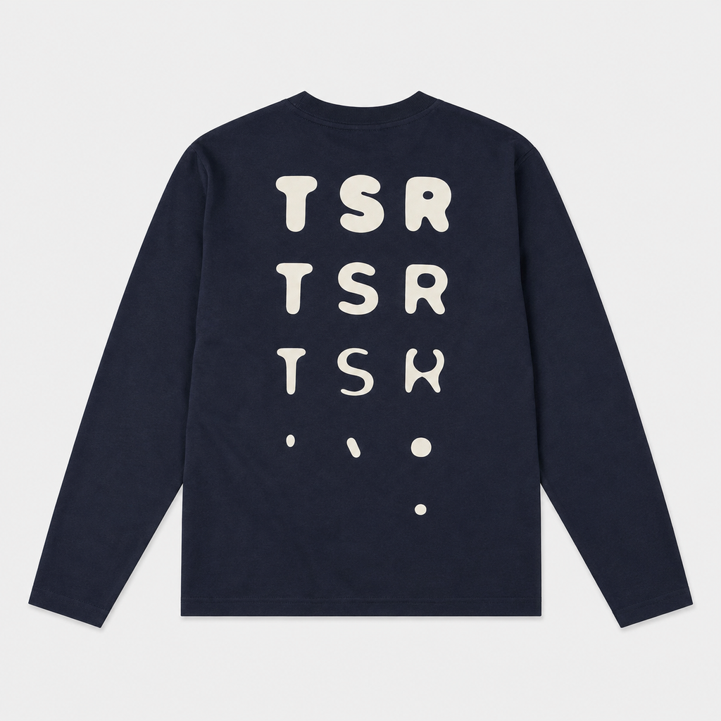 The Savage Report TSR Optic Longsleeve – Navy / Off White