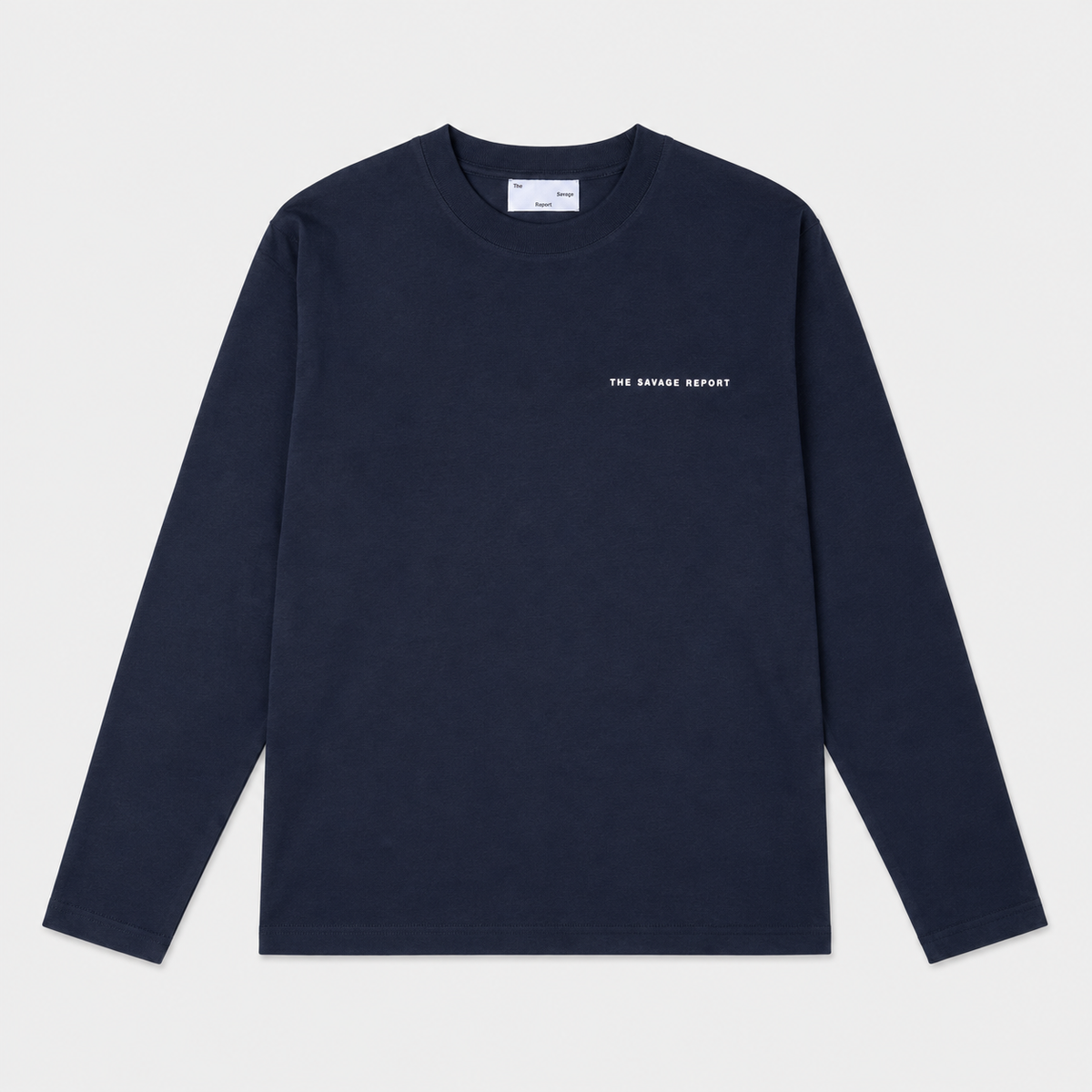 The Savage Report TSR Optic Longsleeve – Navy / Off White – afbeelding 2