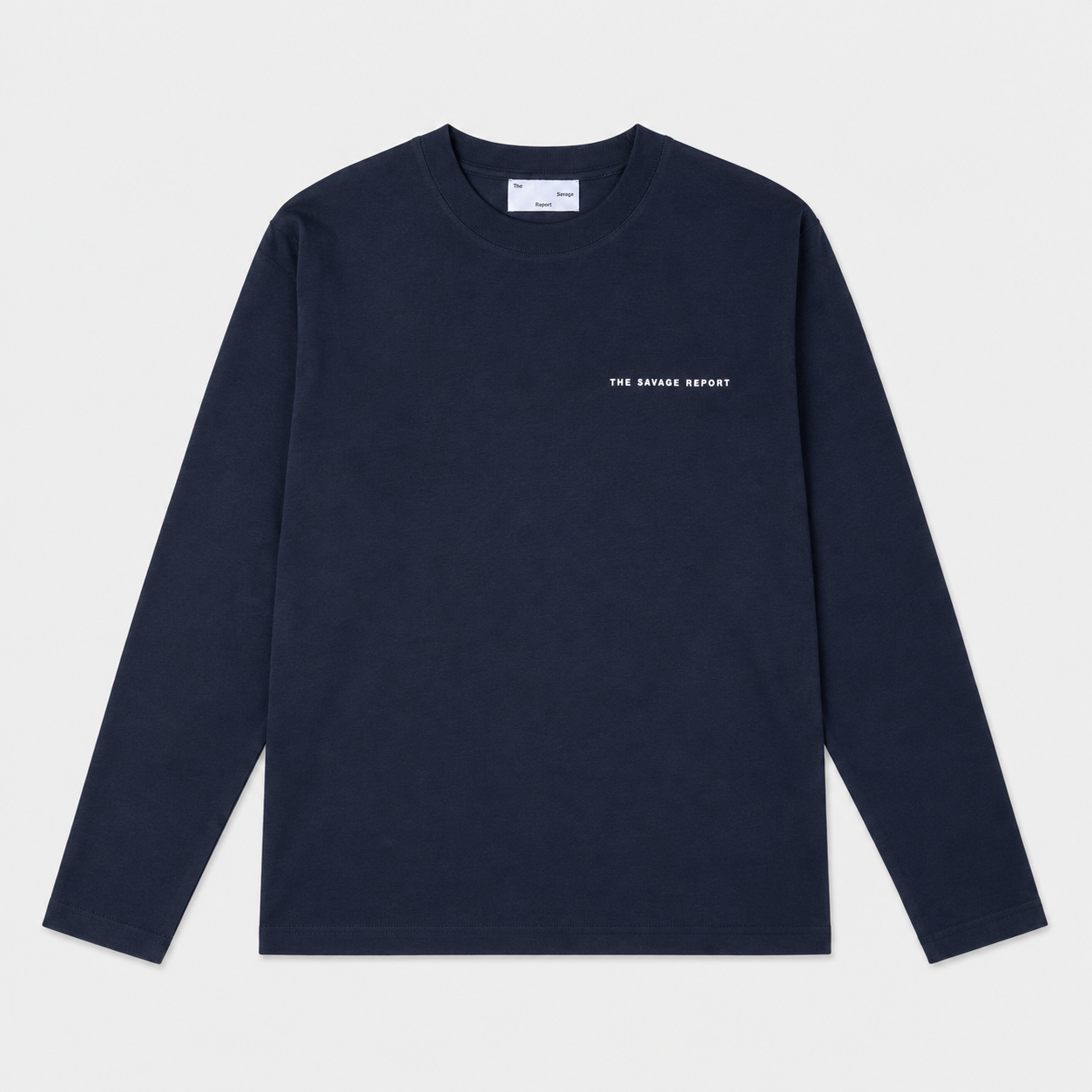 The Savage Report TSR Optic Longsleeve – Navy / Off White