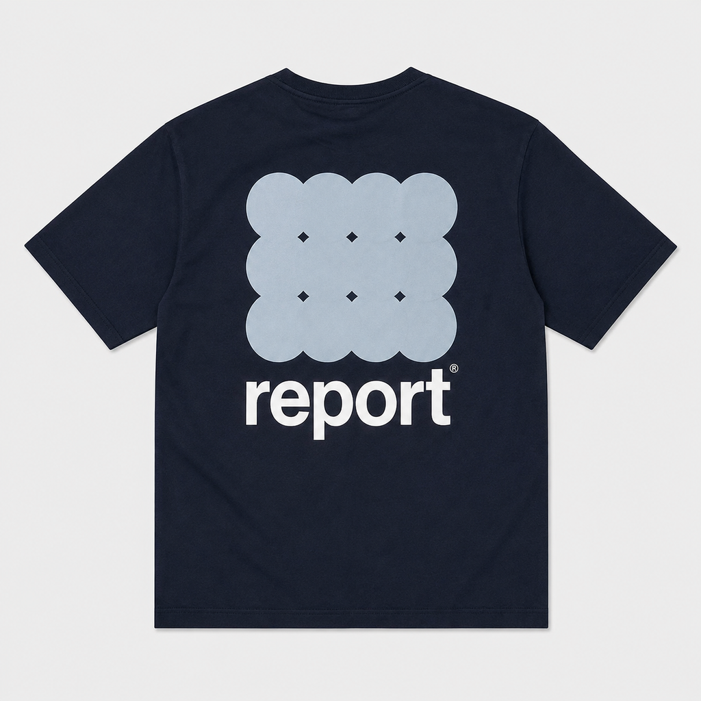 The Savage Report 12 Dots Tee – Navy