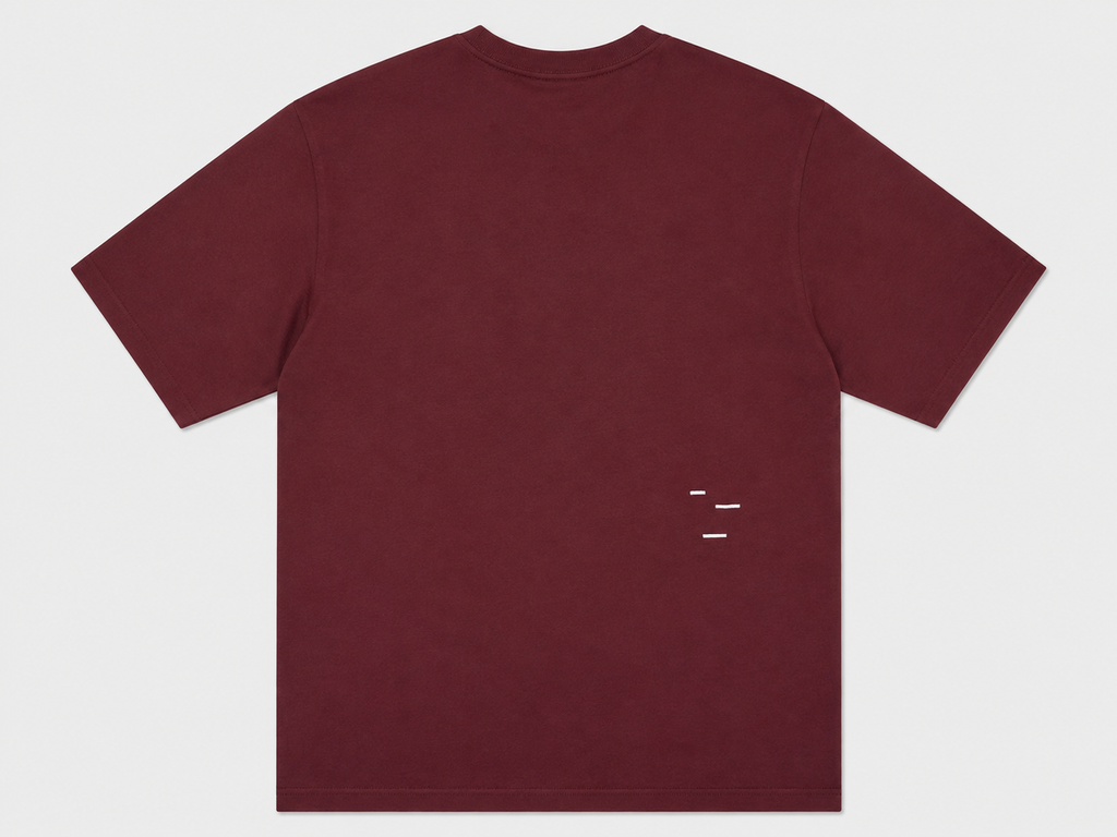 The Savage Report Logo Bar T-Shirt – Red Mahogany