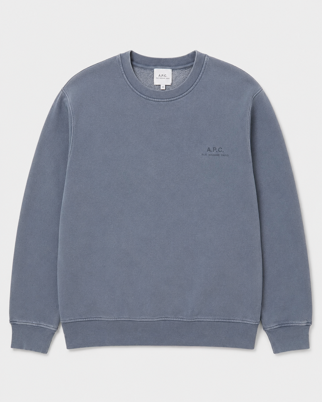 A.P.C. Fernando GOTS Sweatshirt – Bleu Gris