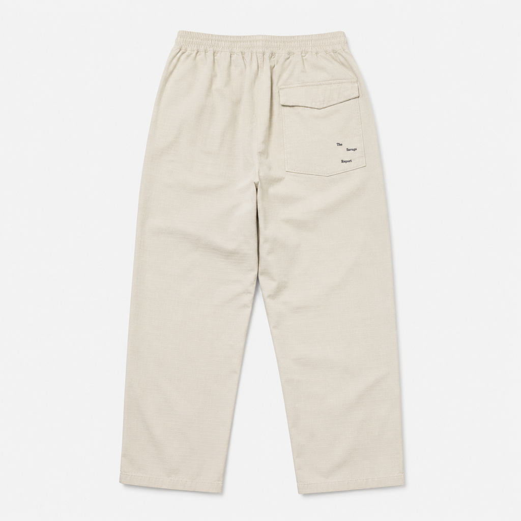 The Savage Report Ripstop Wave Pants – Bone White