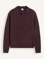 ASPESI Wool Blend Polo Shirt – Bordeaux