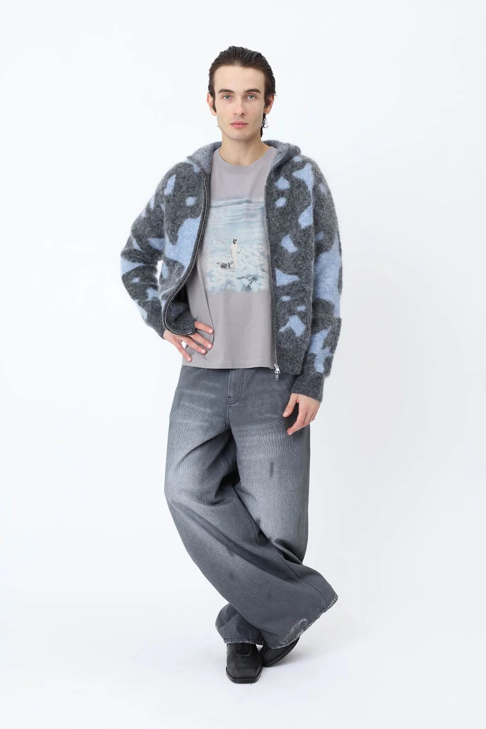Won Hundred Houston Sky Walk T-Shirt Titanium Grey