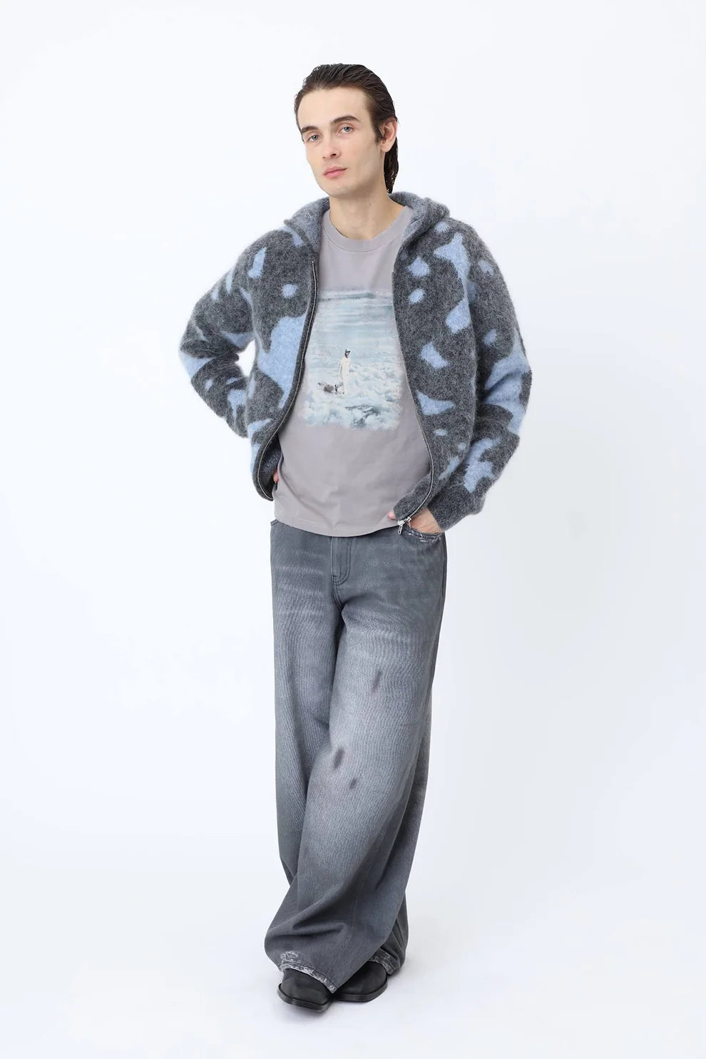 Won Hundred Houston Sky Walk T-Shirt Titanium Grey – afbeelding 5