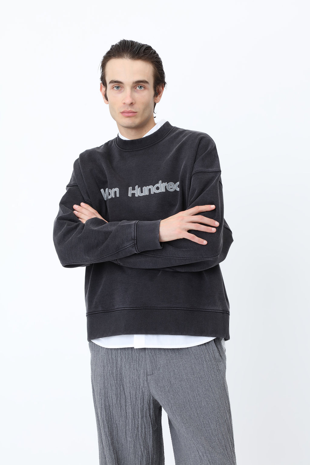 Won Hundred Jude Logo Flashes Sweater – Black