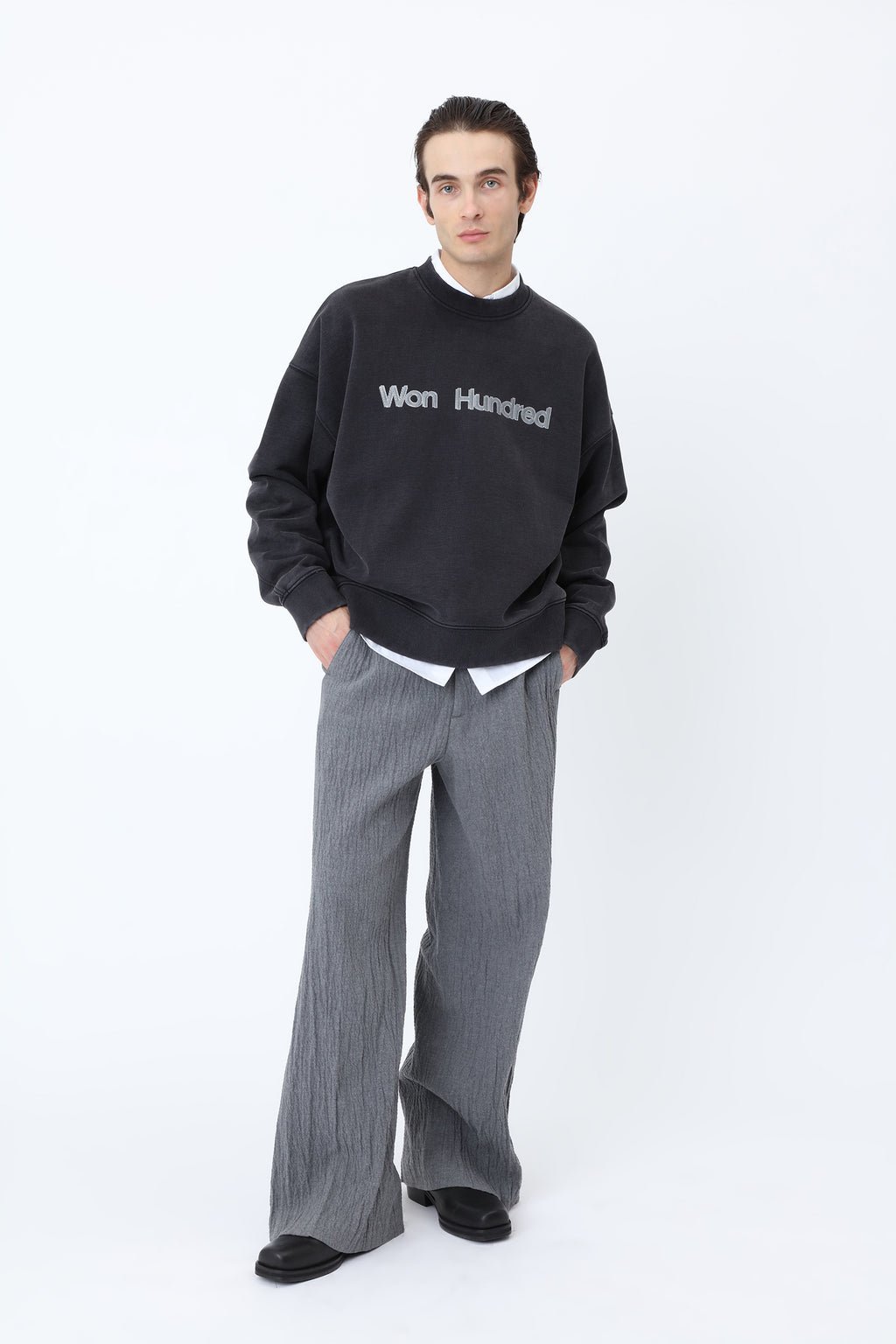 Won Hundred Jude Logo Flashes Sweater – Black