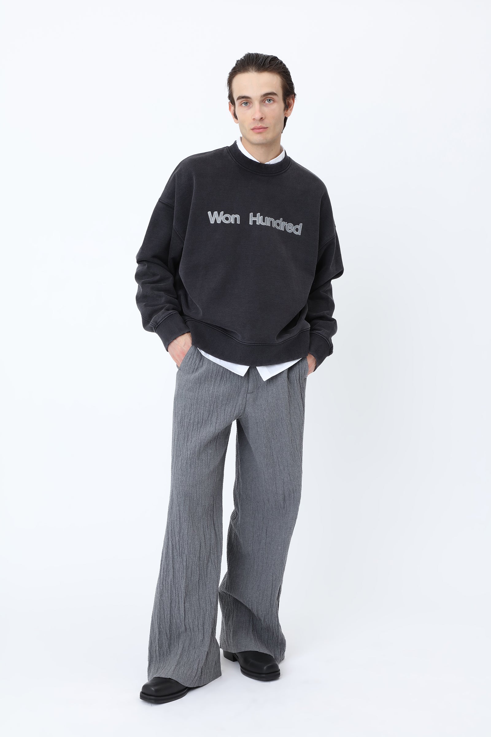 Won Hundred Jude Logo Flashes Sweater – Black