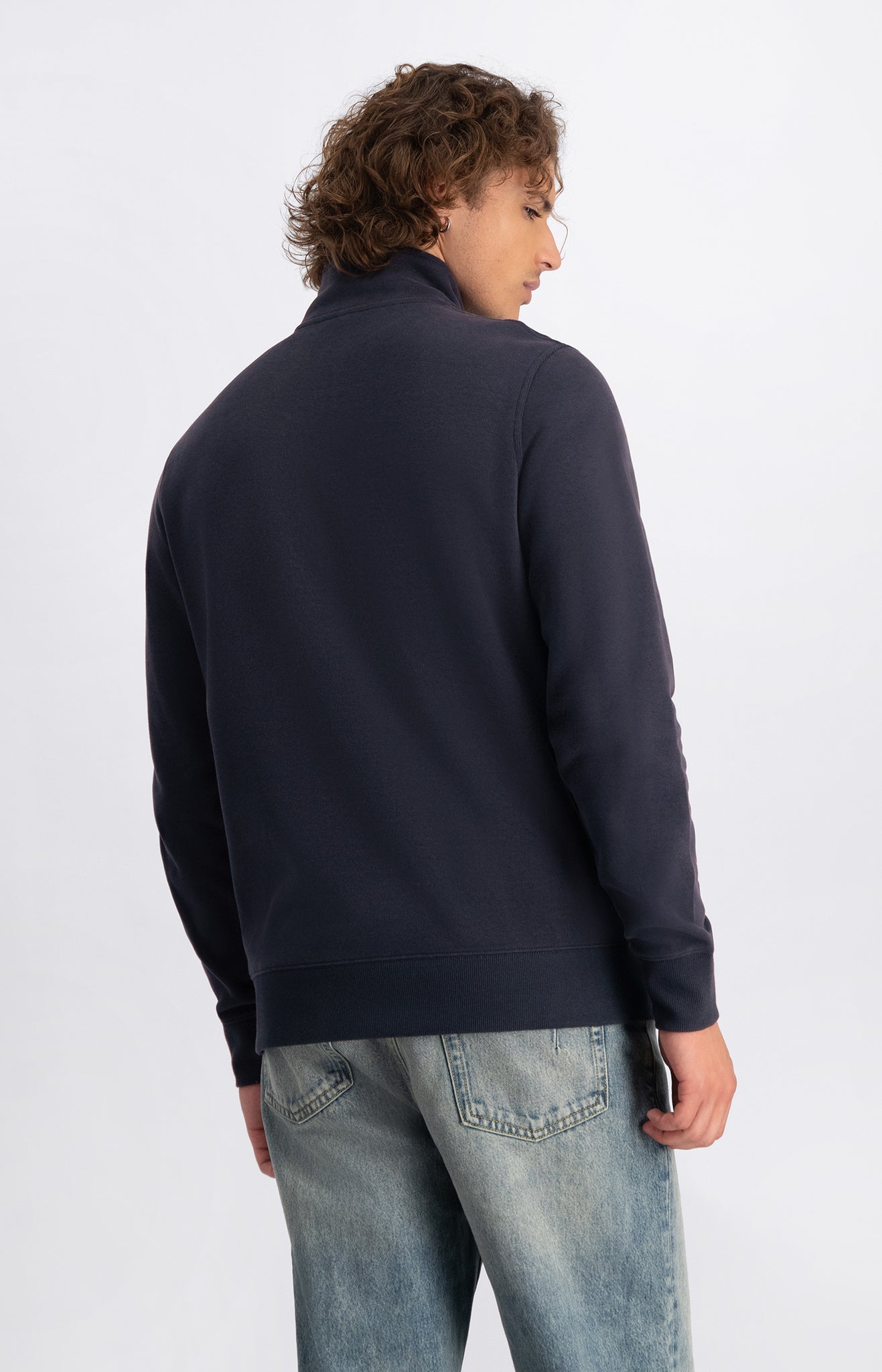 Law Of The Sea Mind Half Zip Sweat - Sky Captain