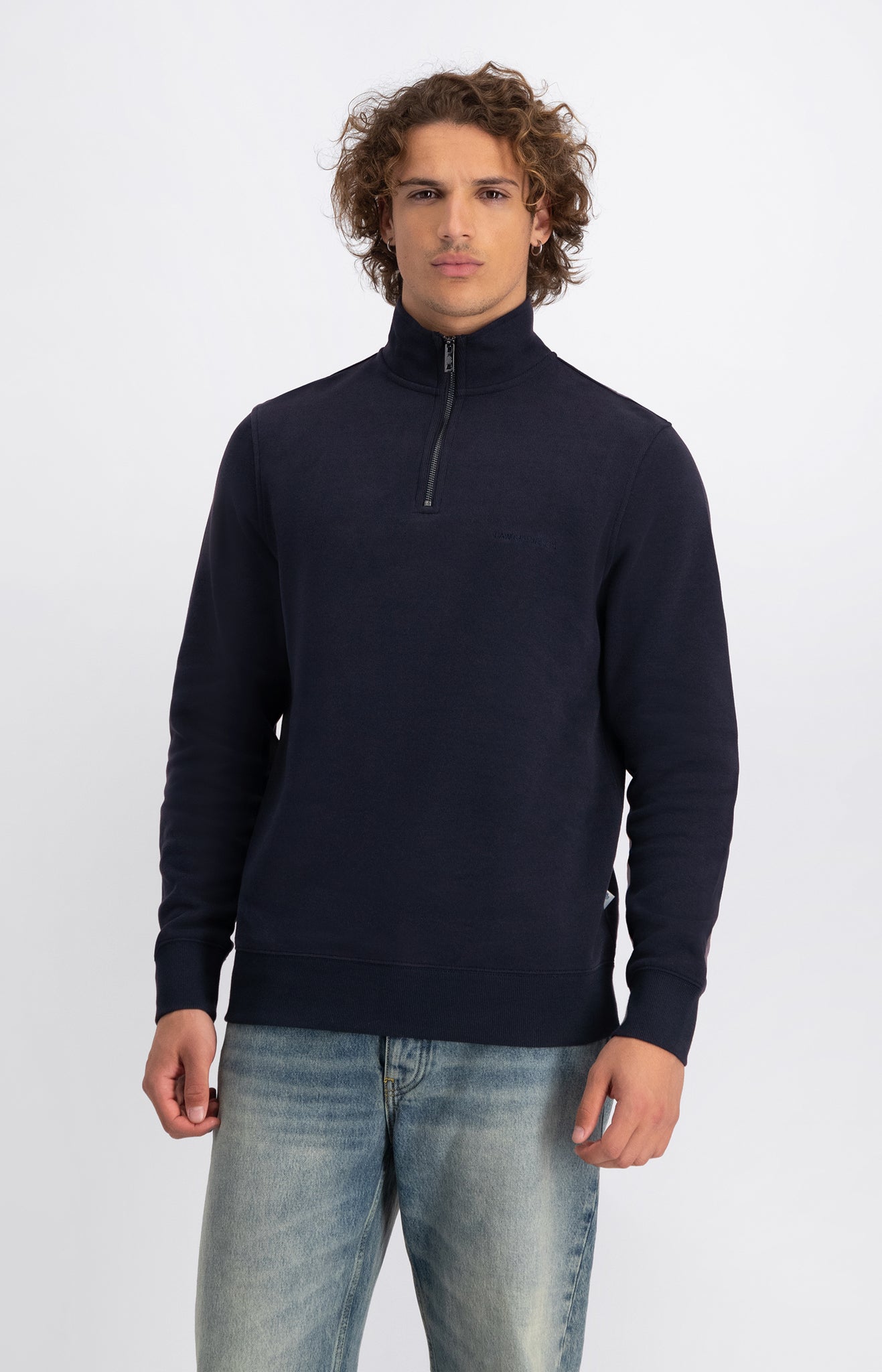 Law Of The Sea Mind Half Zip Sweat - Sky Captain