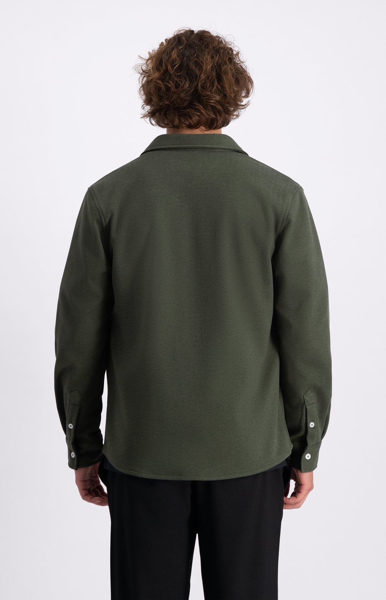 Law Of The Sea Troy Soft Herringbone Shirt - Tea Leaf