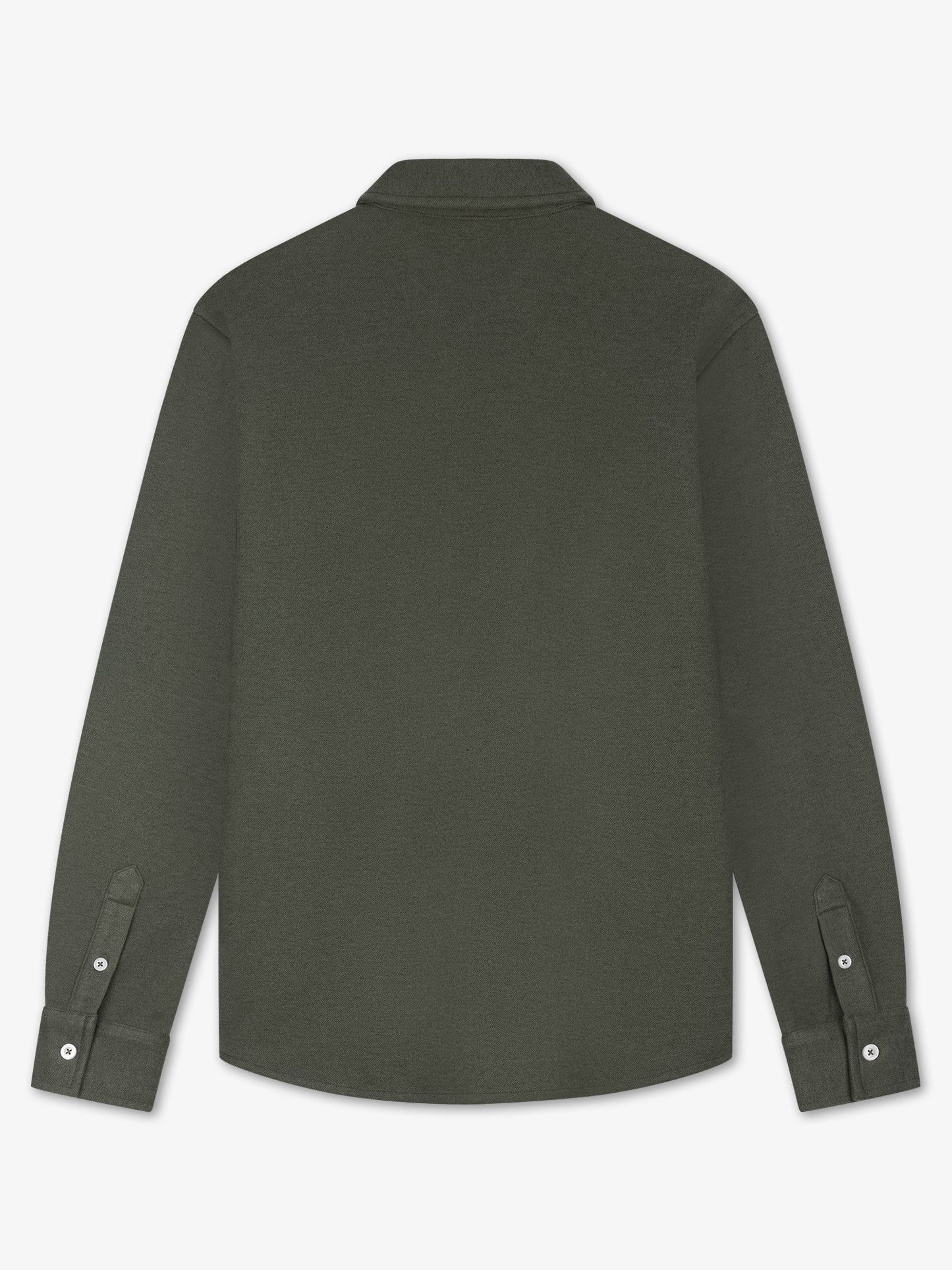 Law Of The Sea Troy Soft Herringbone Shirt - Tea Leaf