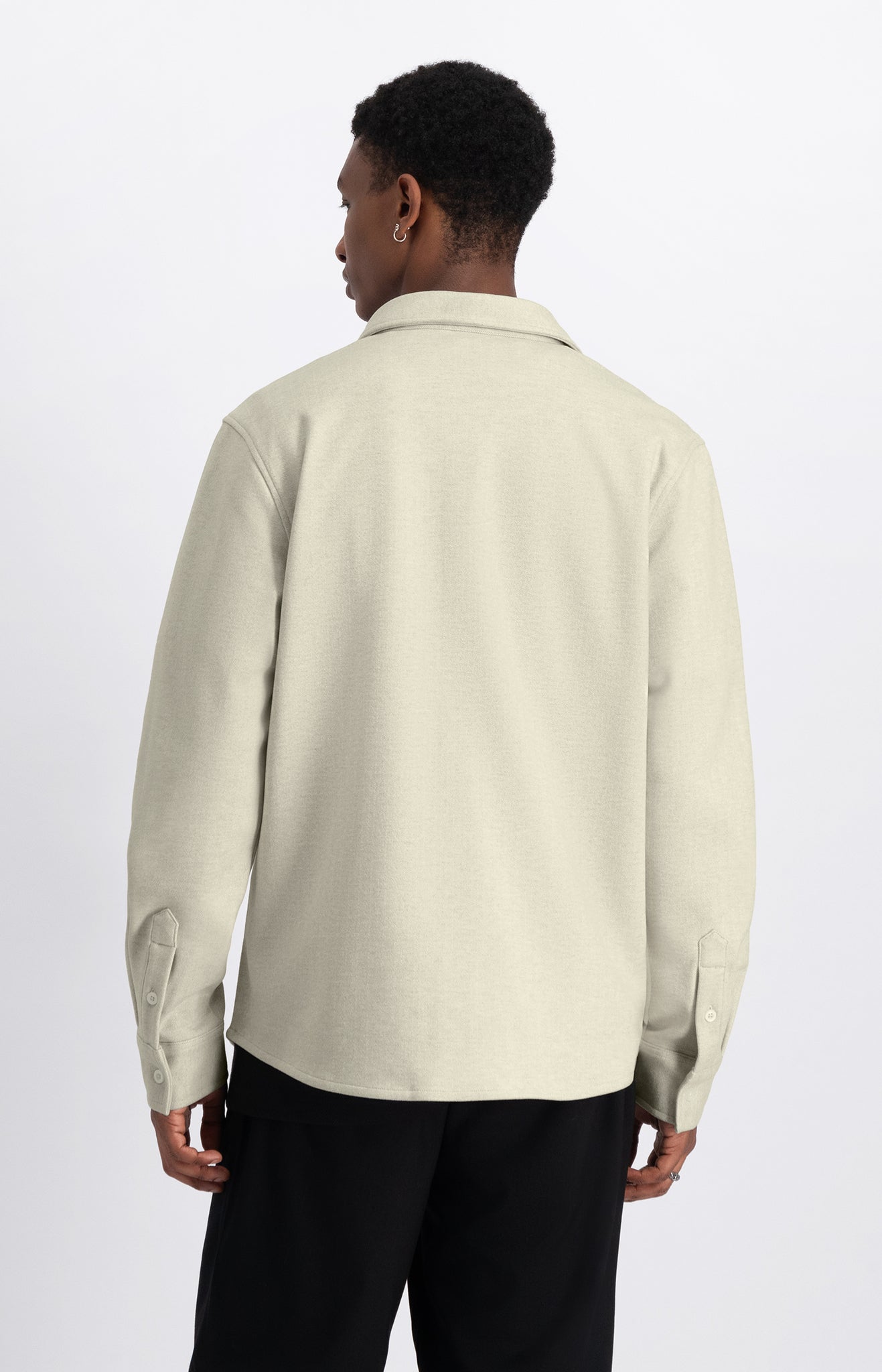 Law Of The Sea Troy Soft Herringbone Shirt - Sand