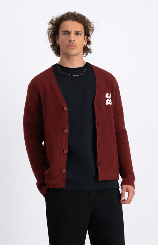 LAW OF THE SEA | MONTY KNITTED CARDIGAN -SABLE